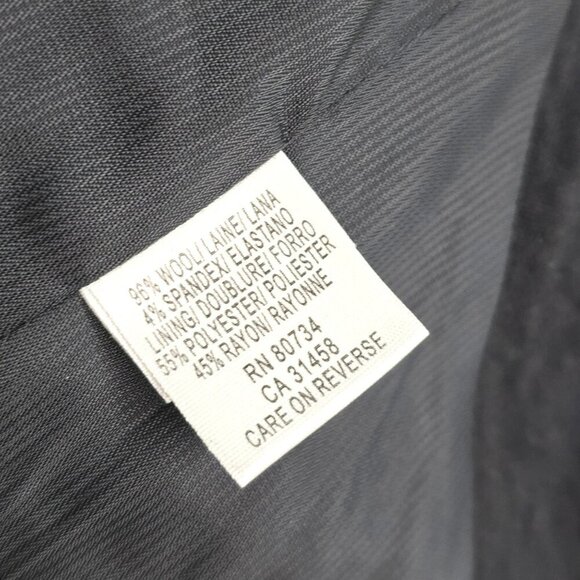 BCBGMaxazria black vest double breatsed Wool 90's button down crop top gilet, Sl - Picture 7 of 7